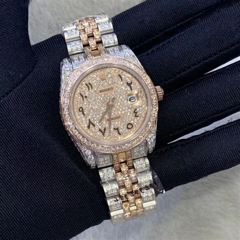 bust down rolex fake